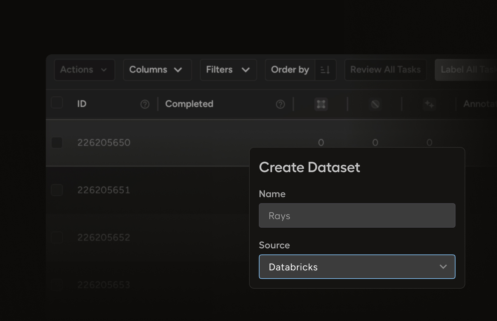 Massive-scale datasets