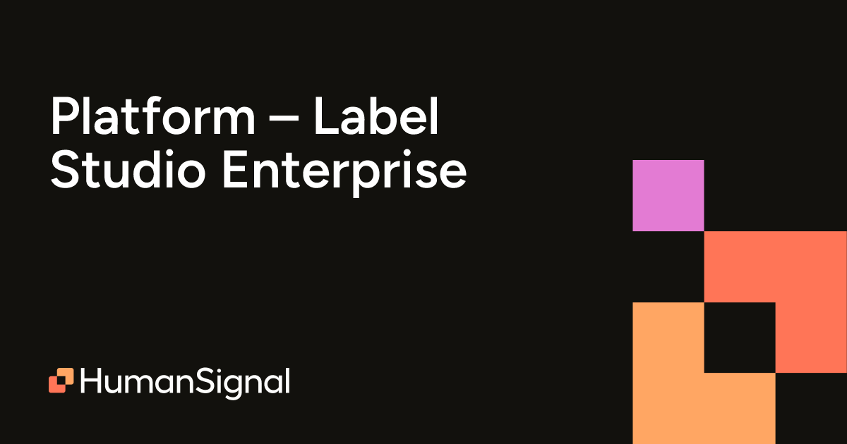 Label Studio Enterprise website preview
